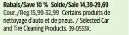 Canadian Tire Selected Car and Tire Cleaning Products offer