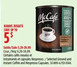 Canadian Tire Selected Ground and Instant Coffee and Nespresso Capsules offer