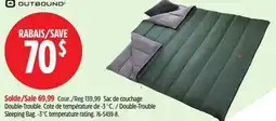 Canadian Tire OUTBOUND Double-Trouble Sleeping Bag offer