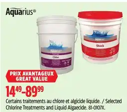 Canadian Tire Selected Chlorine Treatments and Liquid Algaecide offer