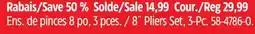 Canadian Tire 8˝ Pliers Set, 3-Pc offer