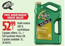 Canadian Tire Quaker State Full Synthetic Motor Oil offer