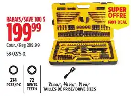 Canadian Tire Stanley Black Chrome Socket Sets offer
