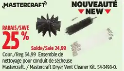 Canadian Tire Mastercraft Dryer Vent Cleaner Kit offer