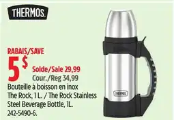Canadian Tire Thermos The Rock Stainless Steel Beverage Bottle offer