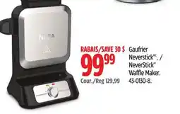 Canadian Tire Ninja NeverStick Waffle Maker offer