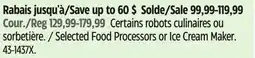 Canadian Tire Selected KitchenAid Food Processors or Ice Cream Maker offer