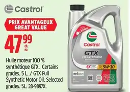 Canadian Tire Castrol GTX Full Synthetic Motor Oil offer