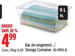 Canadian Tire Storage Container offer