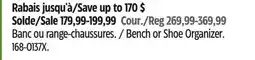 Canadian Tire Bench or Shoe Organizer offer