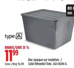 Canadian Tire Type A Heavy-Duty Storage Tote offer