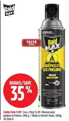 Canadian Tire Mousse pour guêpes et frelons offer
