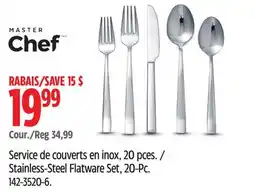 Canadian Tire Stainless-Steel Flatware Set, 20-Pc offer