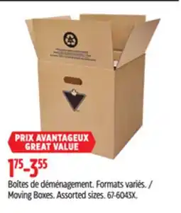 Canadian Tire Moving Boxes offer