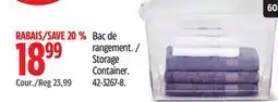 Canadian Tire Type A Storage Container offer
