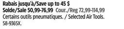 Canadian Tire Selected Air Tools offer