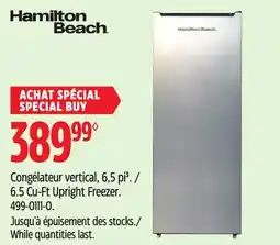 Canadian Tire Hamilton Beach 6.5 Cu-Ft Upright Freezer offer