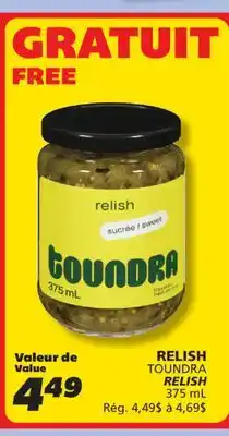 IGA TOUNDRA RELISH offer