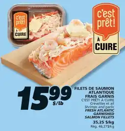 IGA C'EST PRÊT! À CUIRE FRESH ATLANTIC GARNISHED SALMON FILLETS offer