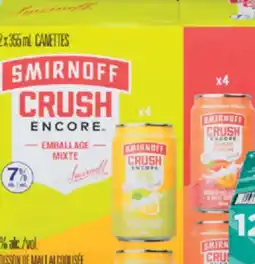 IGA SMIRNOFF CRUSH ALCOHOLIC MALT BEVERAGE offer