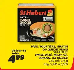 IGA ST-HUBERT FRESH PÂTÉ, MEAT PIE, GRATIN, OR QUICHE offer