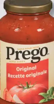IGA PREGO PASTA SAUCE offer
