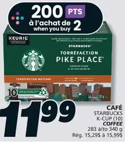 IGA STARBUCKS K-CUP (10) COFFEE offer