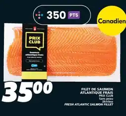 IGA PRIX CLUB FRESH ATLANTIC SALMON FILLET offer
