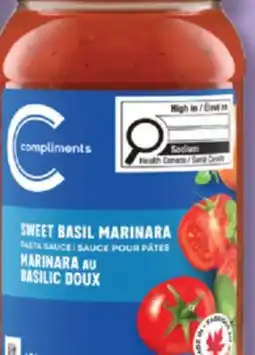 IGA COMPLIMENTS PIZZA SAUCE OR PASTA SAUCE offer