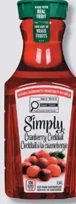 IGA SIMPLY JUICE OR ORANGE JUICE offer