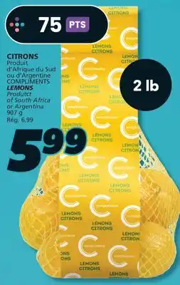 IGA LEMONS offer