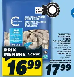 IGA COMPLIMENTS FROZEN ECUADORIAN PACIFIC RAW offer