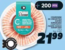 IGA COMPLIMENTS FROZEN COOKED SHRIMP RING offer