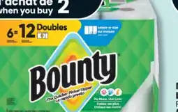 IGA BOUNTY PAPER TOWELS OR BATHROOM TISSUE offer
