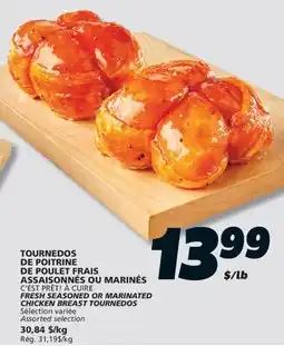 IGA C'EST PRÊT! À CUIRE FRESH SEASONED OR MARINATED CHICKEN BREAST TOURNEDOS offer