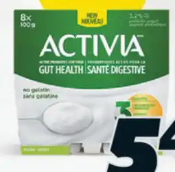 IGA ACTIVIA (8 x 100 g) YOGOURT offer