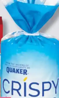 IGA QUAKER CRISPY MINIS RICE CAKES offer