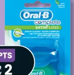 IGA ORAL-B COMPLETE DENTAL FLOSS offer