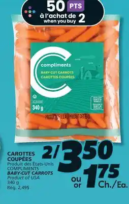 IGA COMPLIMENTS BABY-CUT CARROTS offer