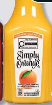 IGA SIMPLY ORANGE JUICE offer