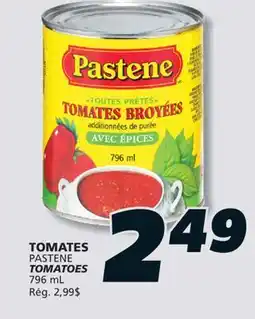 IGA PASTENE TOMATOES offer