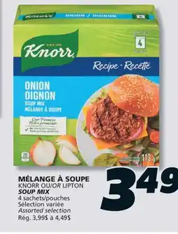IGA KNORR OR LIPTON SOUP MIX offer
