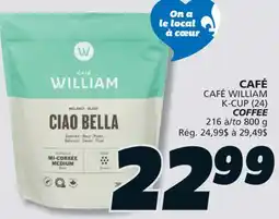 IGA CAFÉ WILLIAM K-CUP COFFEE offer