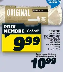 IGA LE SAUCIFLARD ROSETTE DE LYON OR CHORIZO offer