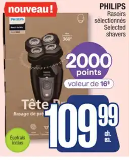 Jean Coutu PHILIPS Selected shavers offer