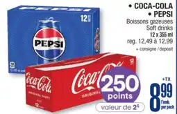 Jean Coutu COCA-COLA, PEPSI Soft drinks offer