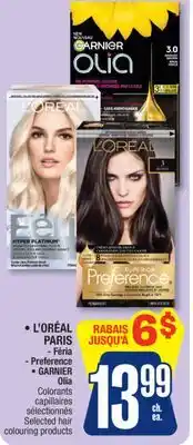 Jean Coutu L'OREAL PARIS - Feria - Preference, GARNIER OLIA Selected hair colouring products offer