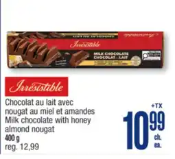 Jean Coutu Milk chocolate with honey almond nougat offer