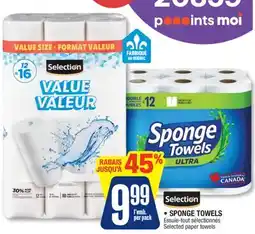 Jean Coutu SELECTION, SPONGE TOWELS Selected paper towels offer