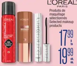 Jean Coutu LOREAL PARIS Selected makeup products offer